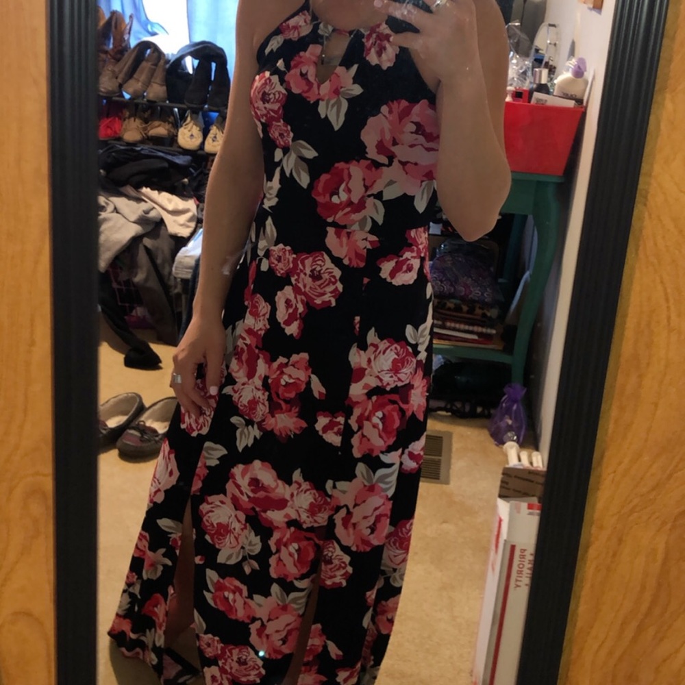 Long floral dress